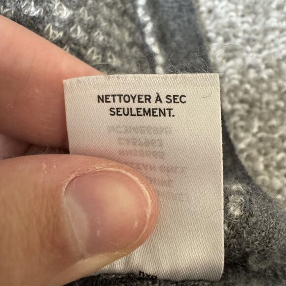 Nordstrom Collection Sweater Womens XS Gray 100% Cashmere Pullover Knit Cozy - Picture 5 of 9